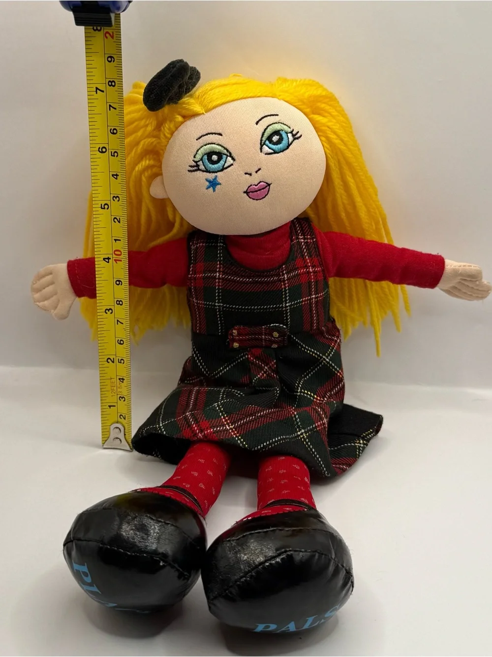 The Children’s Place Strawberry Blonde Sort Plush Doll Place Pals Plaid Dress
